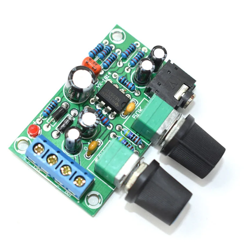 Одиночный мощный DC 10 24V фильтр низких частот Bass NE5532 сабвуфер Предварительный