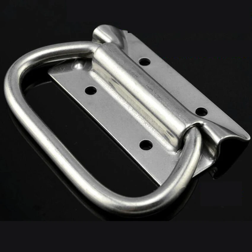 1PC Thick stainless steel folding pull handle and knobs for Cabine