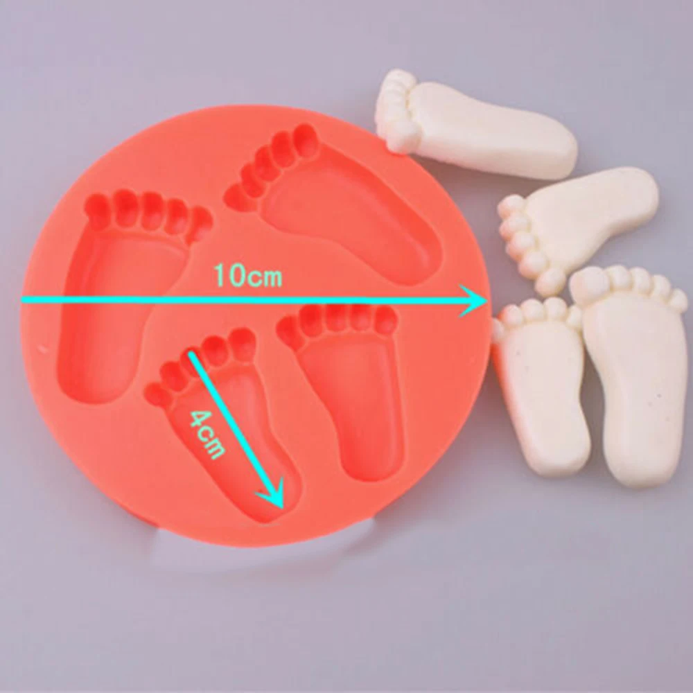 Милый ребенок ноги руки 3D помадка плесень торт инструмент для декорирования, сделай сам Сахар ремесло Шоколад Плесень мыло свечи формы для выпечки