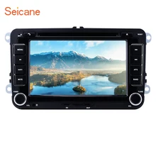 Seicane 7″doble Din Radio de coche navegacion GPS multimedia player For VW Skoda Seat Touran T5 Golf BORA Passat Tiguan polo