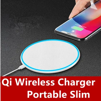 

QI Wireless Charger For Samsung Galaxy S10 S9 Mini Duo Pad Portable Wireless Wifi Induction Charging Mat For Xiomi Mi 9 Huawei