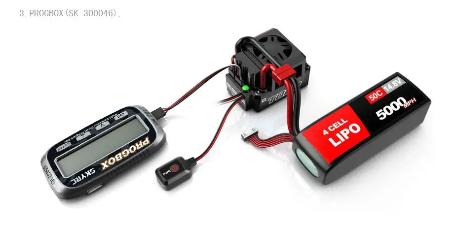 SKYRC TORO TS150A 1/8 автомобильный бесщеточный сенсорный ESC Поддержка Bluetooth на запчасти для радиоуправляемых автомобилей