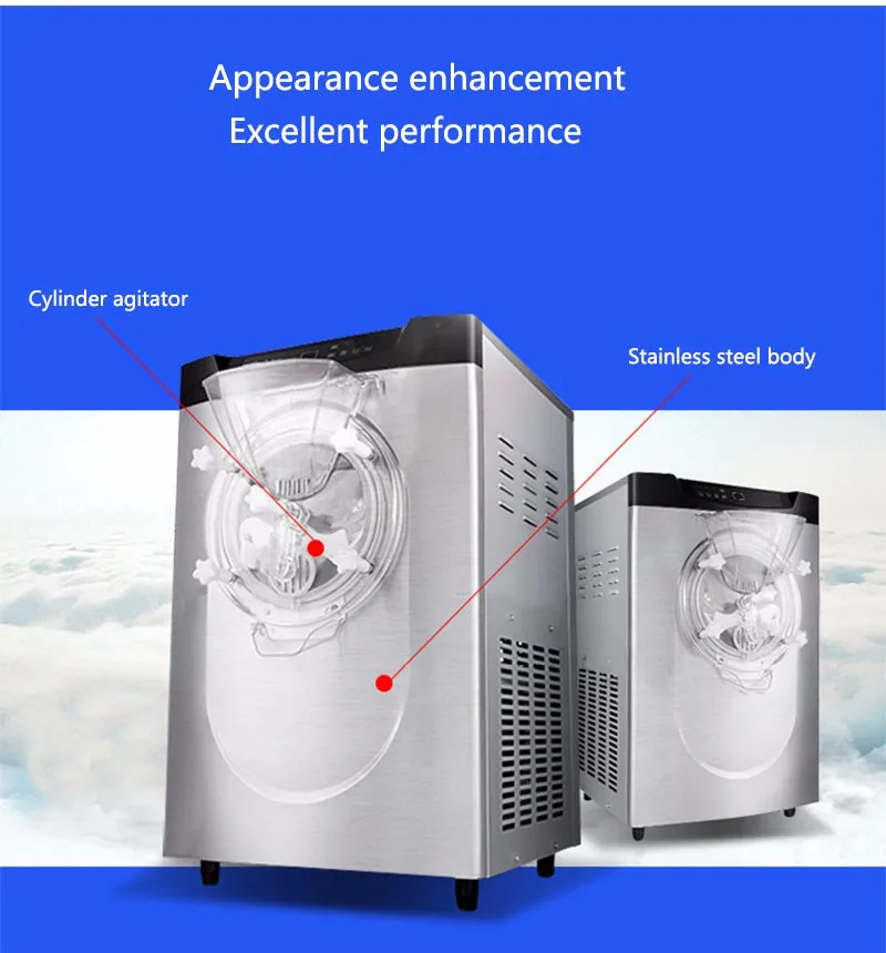 Коммерческий полный автоматический BQ22T настольный жесткий мороженое машина, мороженое машина, мороженое машина 1 шт