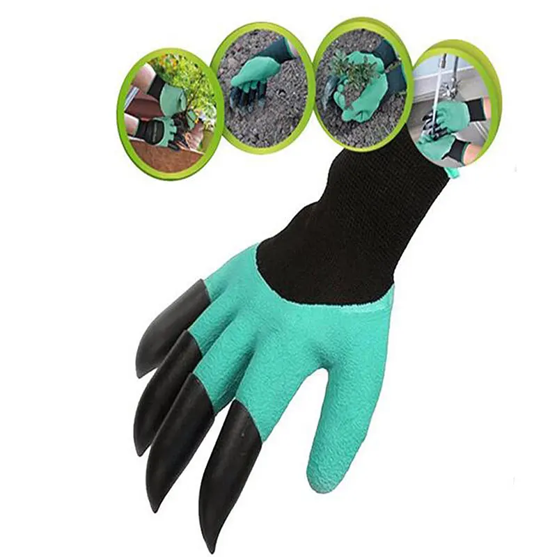 

NMSafety Garden Gloves With Fingertips Claws Quick Easy to Dig and Plant Safe for Rose Pruning Gloves Mittens Digging Gloves