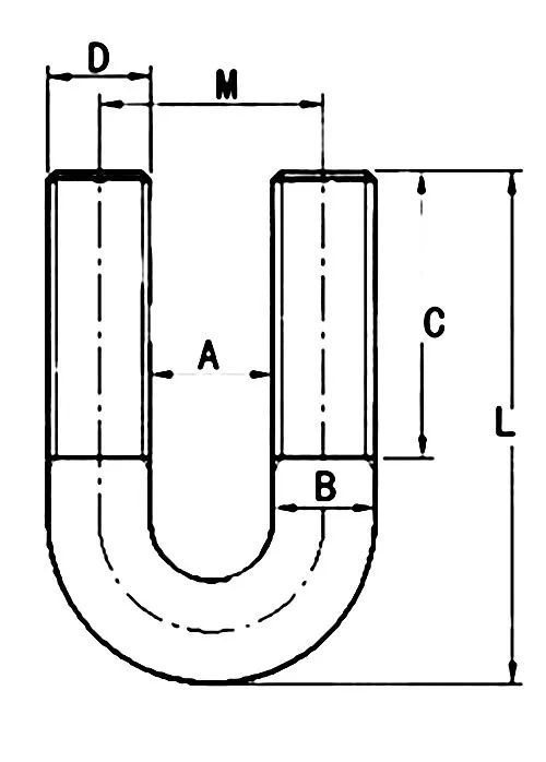 10 шт./лот хомут из нержавеющей стали u-болты M6* 63/76/89/102/108/114/133