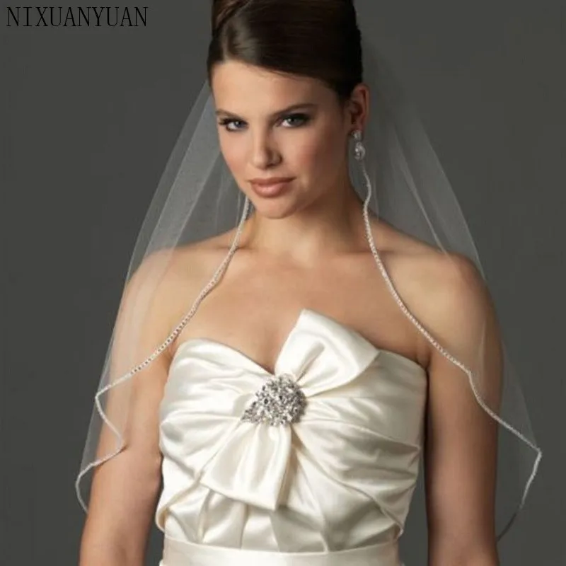 In-Stock-Wedding-Accessory-Short-Crystal-Edge-Wedding-Veil-White-Ivory-Custom-Made-Length-1-Tier