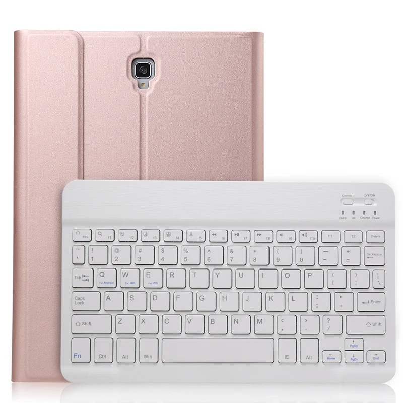Чехол-клавиатура для Sam sung Galaxy Tab S4 10,5 модель Sm-T830/T835/T837, тонкий легкий Чехол-подставка со съемной крышкой - Цвет: Rose Gold