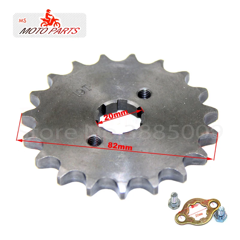 428 10 19 зуб 20 мм ID передний двигатель Звездочка для Stomp YCF Upower Dirt Pit Bike ATV Quad Go Kart мопед