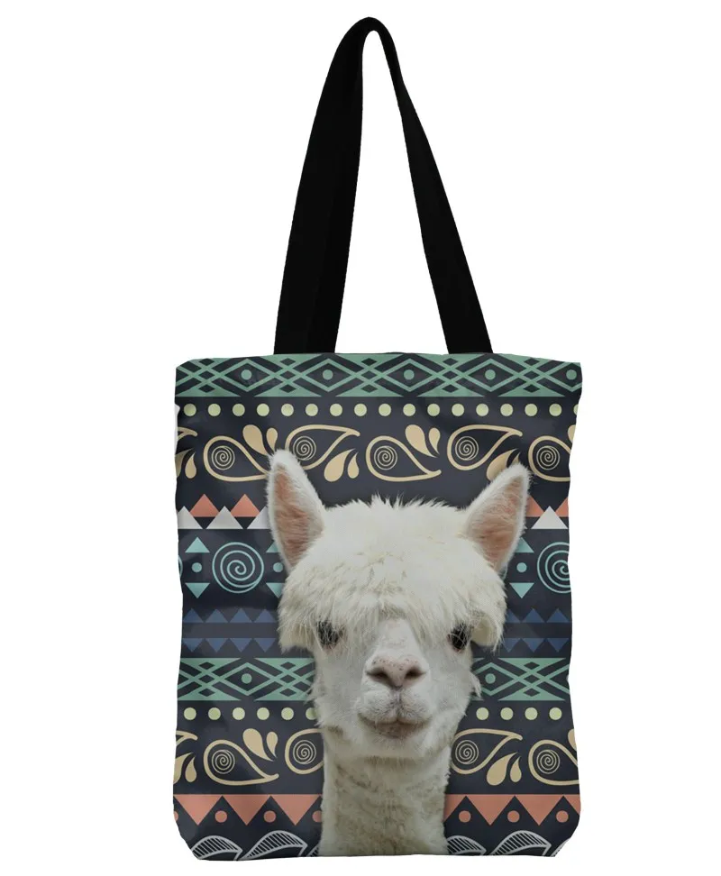 New Casual Women Handbag Bolsa Unicorn Printing Bag Female Canvas Beach Bags Ladies Large Capacity Shoulder
