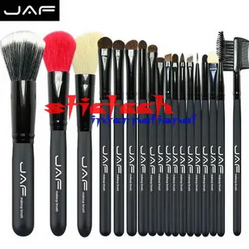 

by ems or dhl 10sets JAF 18 Pcs Makeup Brushes Natural Animal Red Goat Hair Pony Horse Hair Professional Make Up Brush Set