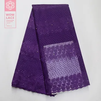 

Unique Style For Indian Women Evening Party Dress With Stones And Beads Embroidered Net Laces In Purple Colour Beaded Fabrics