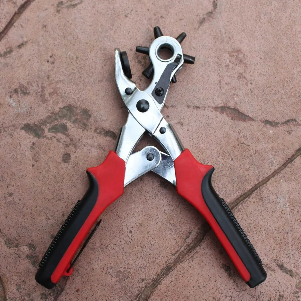 Multifunctional Leather Hole Punch Hand Tools Pliers Belt Hole Maker