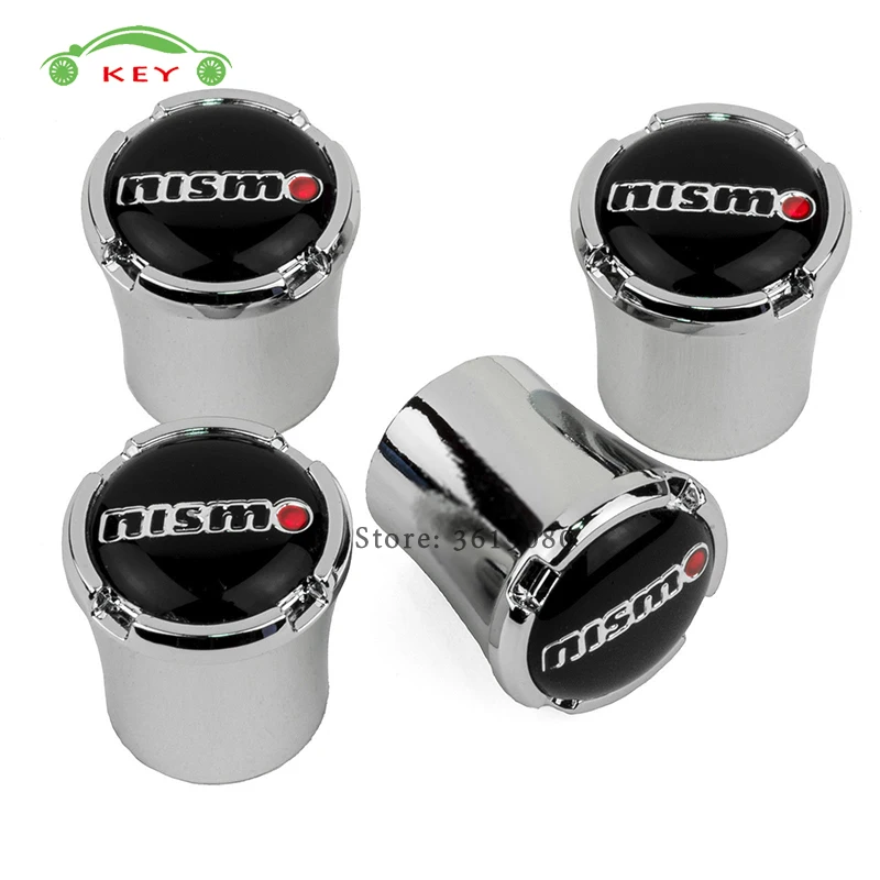 Car Accessories Metal Tire Stem Valve Caps Auto Wheel Air Covers for Nismo Logo for Nissan X