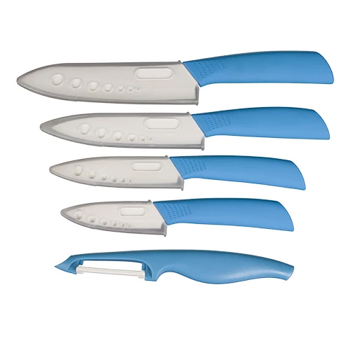 Blue Handle Ceramic Knife Set 3" 4" 5" 6" inch Paring Fruit Utility