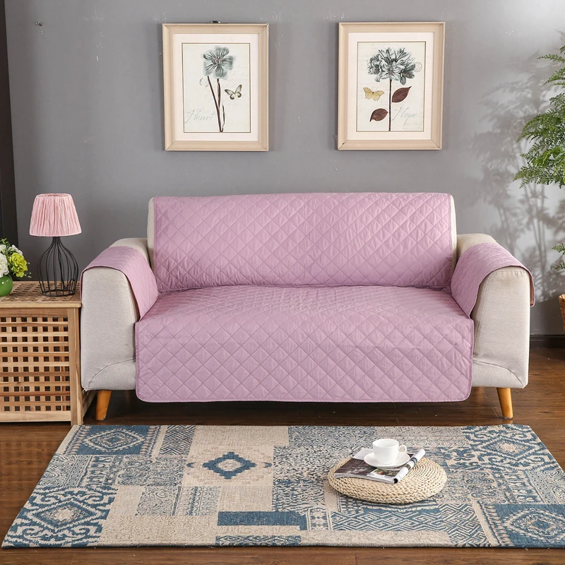 

1pcs Sofa Cover Solid Color Coat Washable Towel Armrest Couch Covers Slipcovers Home Textile Products Single/two/three Seater
