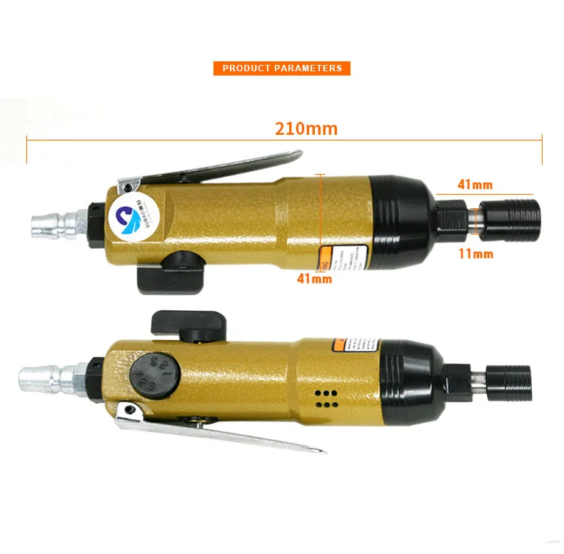 1/4in Пневматическая отвертка прямые руки промышленная 9000 об/мин двусторонний винт драйвер Мощность инструменты Лидер продаж