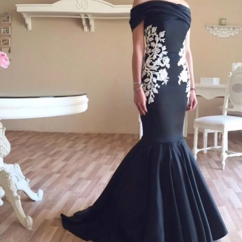SQM179 Robe De Soiree longue Простые Вечерние платья-футляры Русалка с вырезом лодочкой