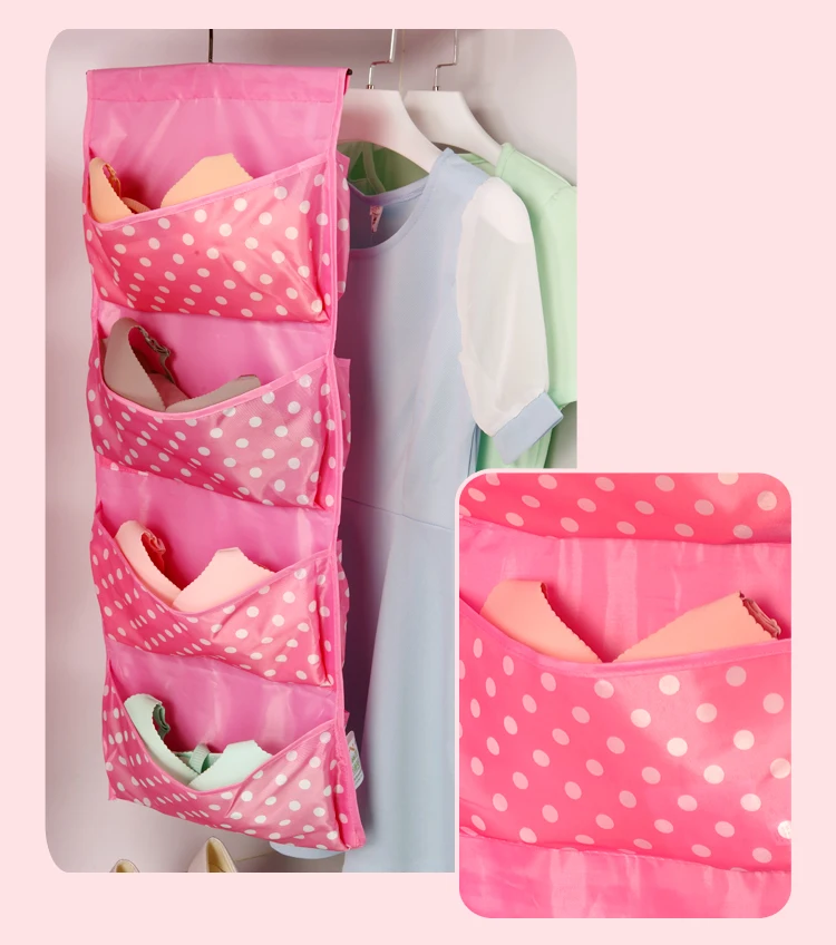 5 colour oxford Fabric Wall Wardrobe Hanging Storage Bag For Organizer Sundry Storage Pocket For Decoration Bathroom Living Room (7)