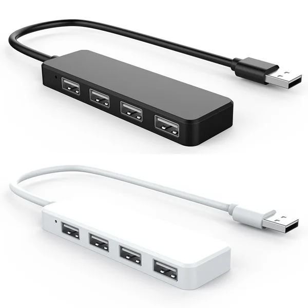 Горячий Ультра тонкий usb хаб 4 портовый USB 2 0 концентратор для ноутбука планшета ПК
