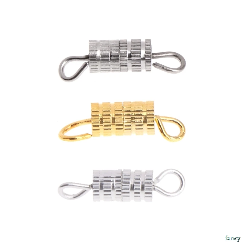 

20 Pcs diy jewelry accessories Jewelry Screw Clasp For Necklace Bracelet Findings DIY Gold Silver Buckle