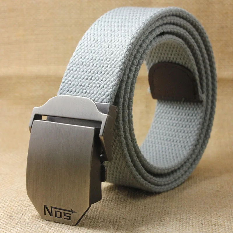 Unisex tactical belt Top quality 4 mm thick 3.8 cm wide casual canvas belt Outdoor Alloy Automatic buckle Men Belt 110-140cm genuine leather belt Belts