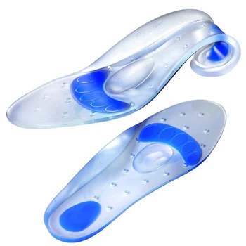 

Treatment Heel Pain Arch Support Insoles Shock Absorption Pads Unisex Medical Silicone Gel Orthotic Insoles