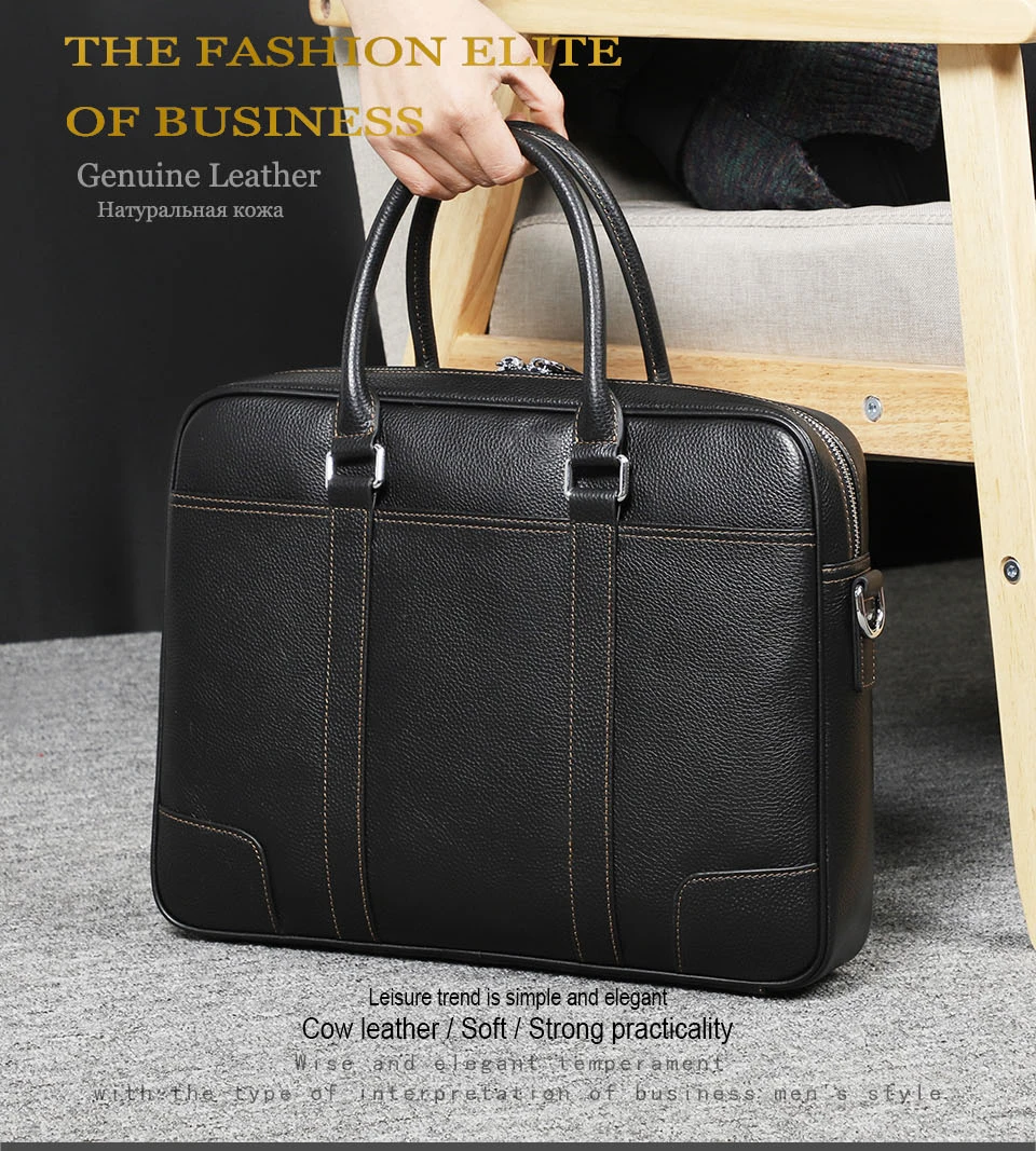 men's briefcase bag genuine leather (1)