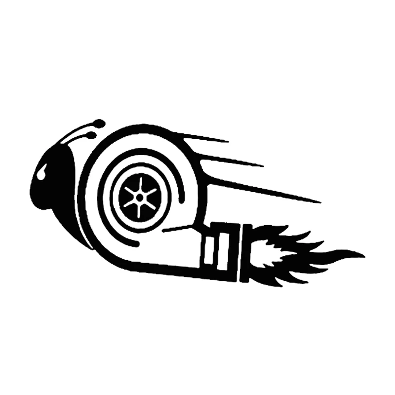 157.5cm Car Sticker Stylish Car Stickers DUB Drift Race Turbo Snail Funny Stickers and Decals Vinyl 3D Sticker On Car Styling (2)