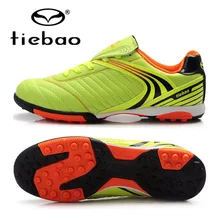Tamaño 36-43 zapatos de fútbol tiebao profesional mens zapatillas de entrenamiento de fútbol tf turf suela botas al aire libre botas de futbol