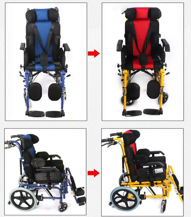 Lightweight Folding Cerebral Palsy Wheelchair Disabled ...