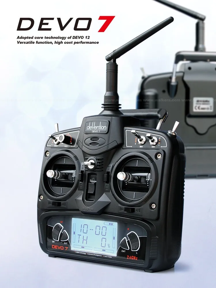 Walkera QR, Божья коровка V2 летательные аппараты с DEVO 7 передатчик 3D RC вертолет 3-Axis-Gyro 2,4 ГГц RTF