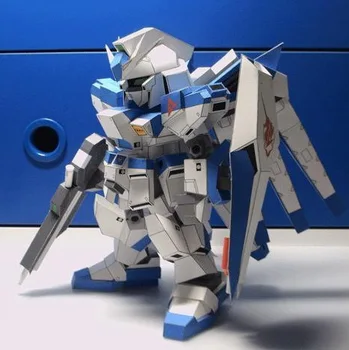

SD Gundam RX-93-2 Hi-V Blue Manatee 3D Paper Model DIY
