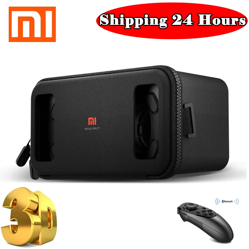 Original Xiaomi Mi font b VR b font Play Black Google Cardboard Xiaomi font b VR