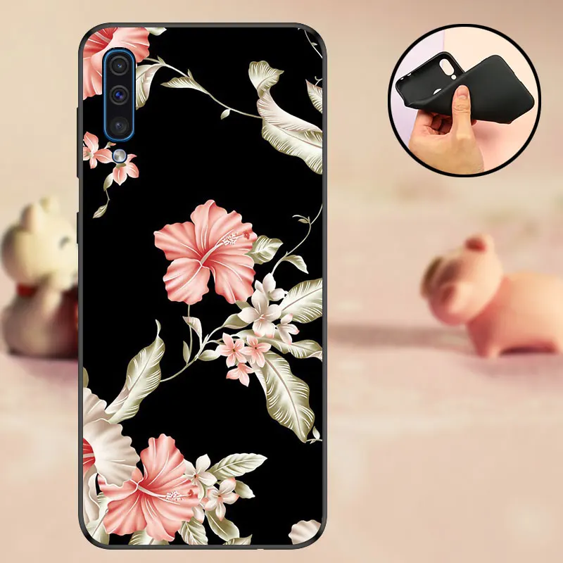 TPU Cover sFor Samsung A50 Case Matte Silicone Soft sFor Coque Samsung Galaxy A50 Back Cover A 50 2019 A505F Mobile Case Bumper