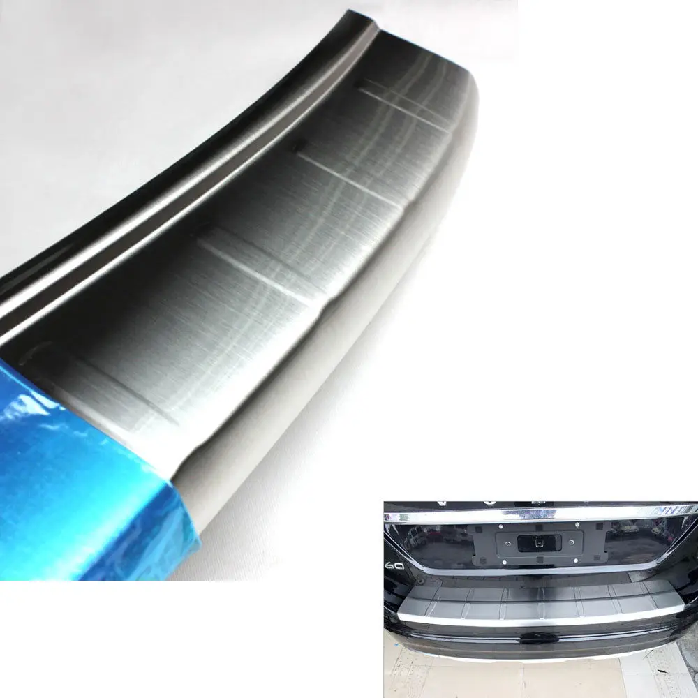 Stainless Car Rear Trunk Outer Bumper Guard Skid Protector Sill Plate Trim Cover Fit For XC60