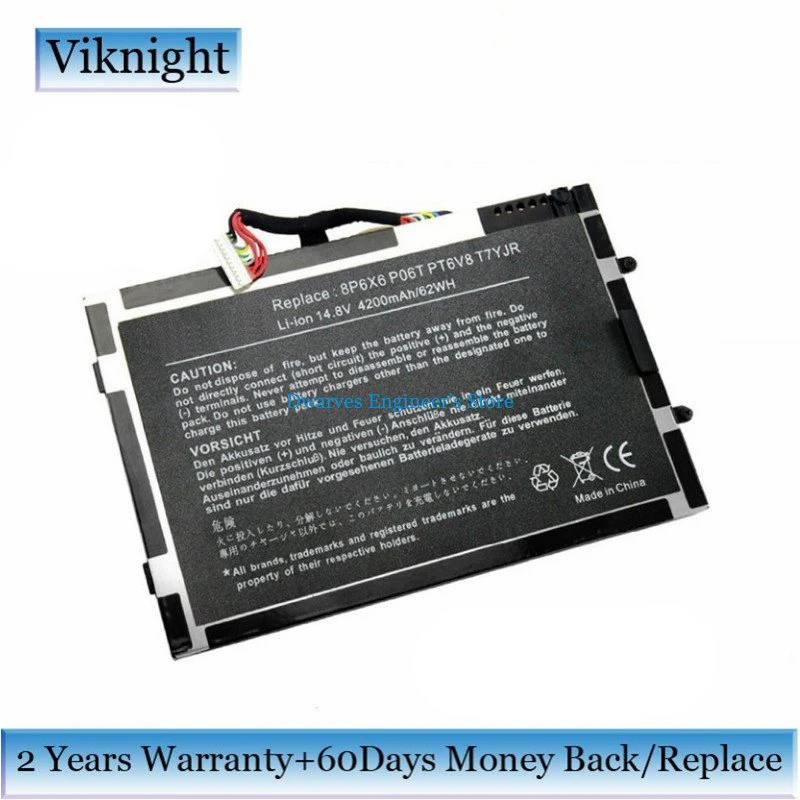 Аккумулятор 14 8 V 8P6X6 для Dell Alienware M11x R1 R2 R3 M14x PT6V8 08P6X6 KR 8P6X6|battery for dell|m14x batteryfor dell pt6v8