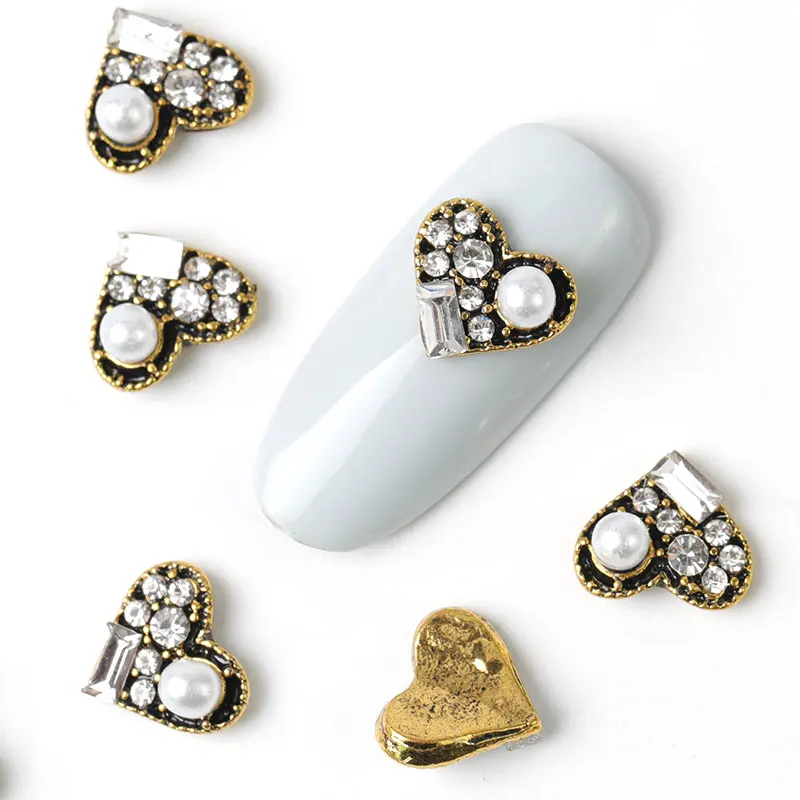 

10 pieces Antique alloy Marquise 3d nail art decorations charm rhinestone glitter crystal diamonds stone rhinestone jewelry acce