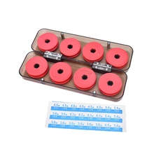 8 шт./лот пенопластовый валик для намотки катушка для лески Катушки для ниток снасти коробка красная Полезная Линия Коробка Рыболовные снасти коробки оптом