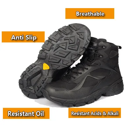 Для мужчин сапоги противоскользящие альпинистская обувь ботинки для операций в пустыне сапоги в стиле «милитари» защитная обувь - Цвет: SC031-SAND