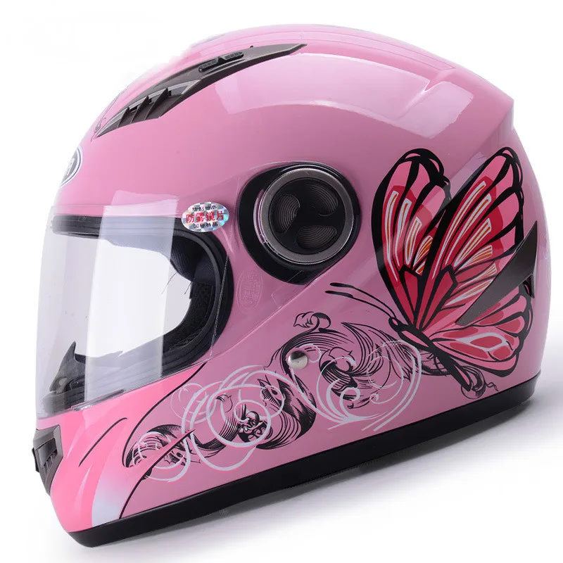 

ABS Motorcycle Helmet Female Four Seasons General Electric Vehicle Safety Helmet Winter Full Heat Retaining Helmet For Women