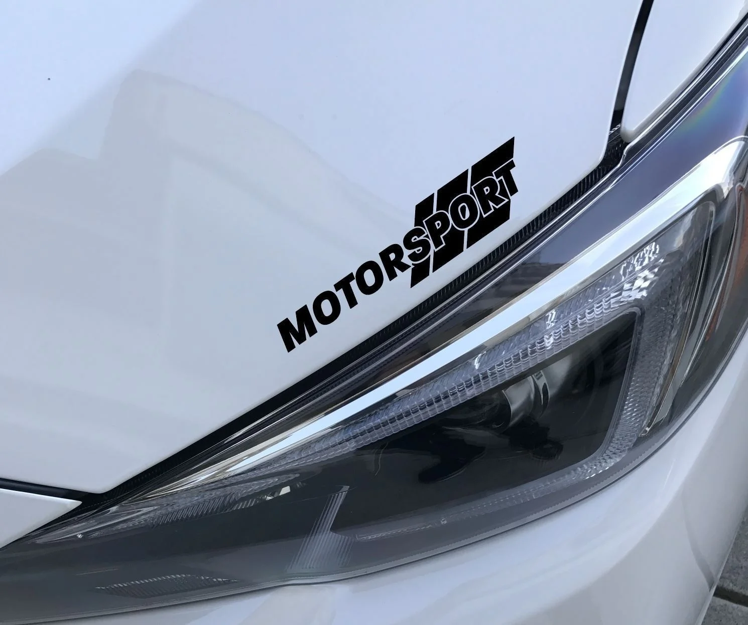 

2Pcs 3pk Motorsport Headlight Decal Vinyl Sticker Emblem Decal Racing window sticker 13cm