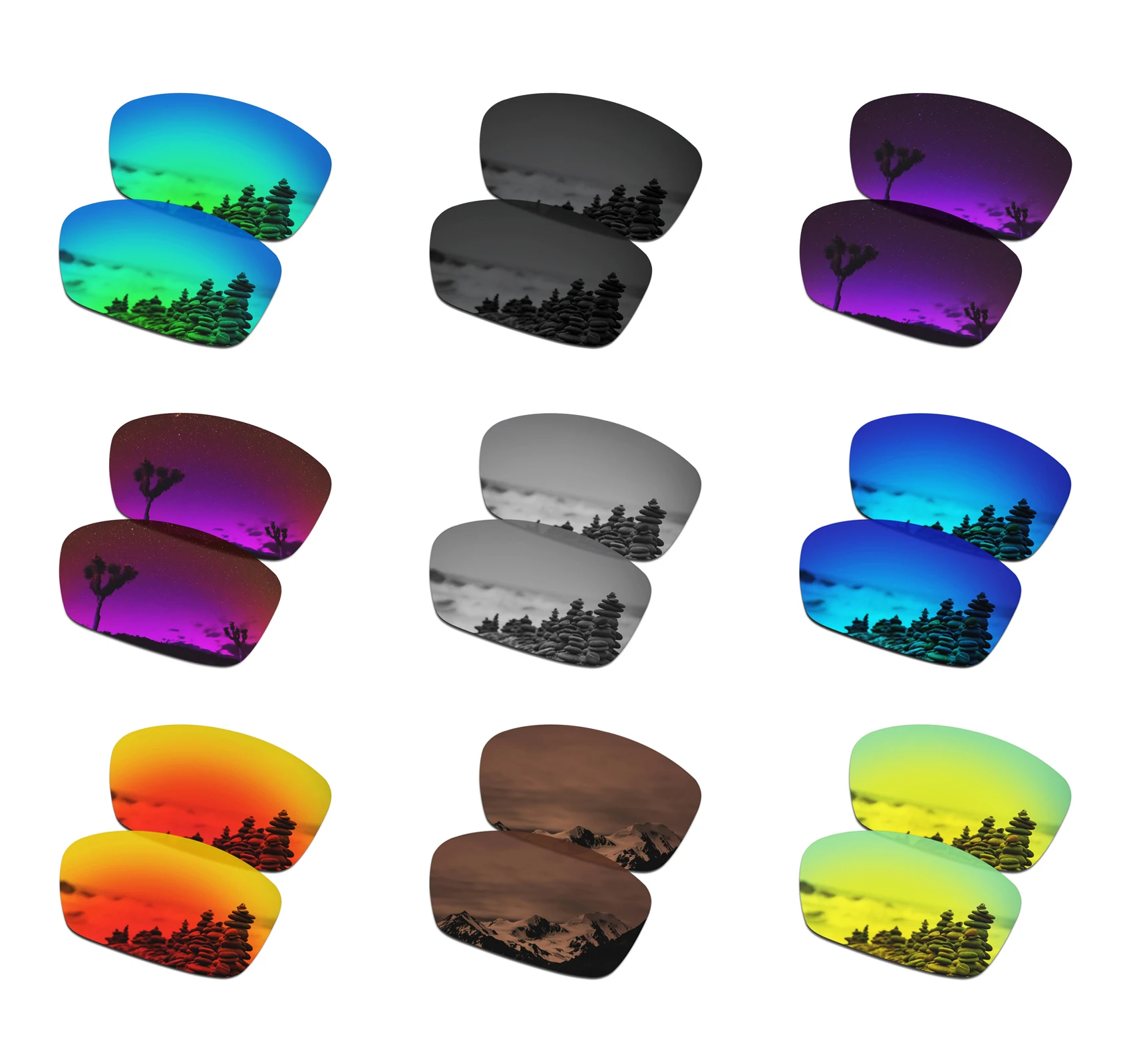SmartVLT Polarized Replacement Lenses for Oakley Hijinx Sunglasses - Multiple Options
