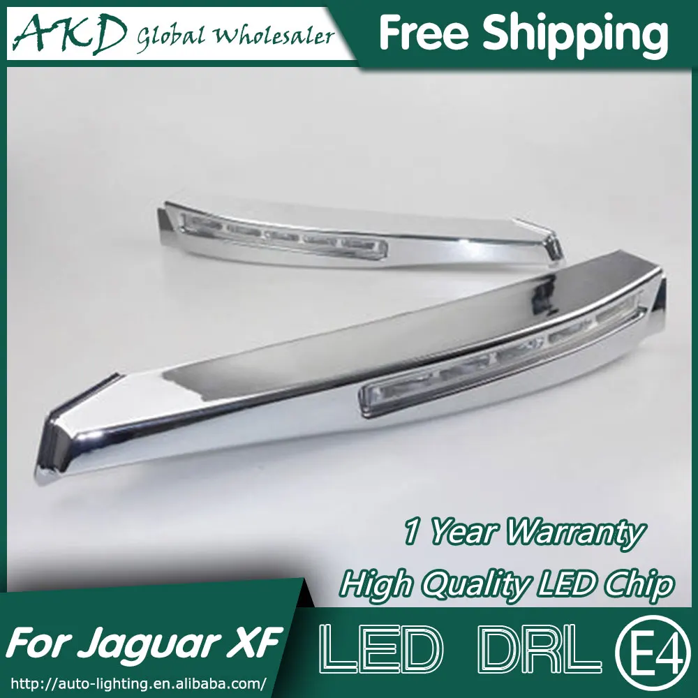 AKD Car Styling LED Fog Lamp for Jaguar XF DRL 2010 2012 Jaguar XF DRL