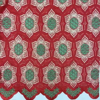 

High Quality Swiss Voile Lace African Voile Swiss Lace Fabric Nigerian Cotton Voile Lace Fabric With Stone Fabric For Clothes