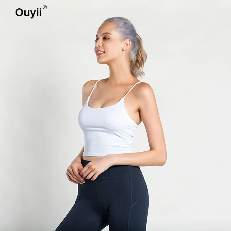 

Womens Sports Yoga Tank Top Sexy Gym Vest 2019 Backless Straps Running Sport Bras For Summer Vest Sleeveless Fitness Tops Women