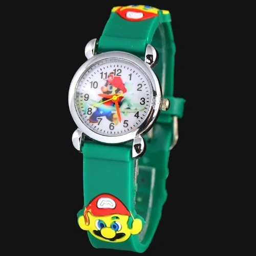 Горячая Распродажа 10 шт.! 3D мультфильм супер часы Mario лучший подарок на день рождения для детей девочек мальчиков студентов