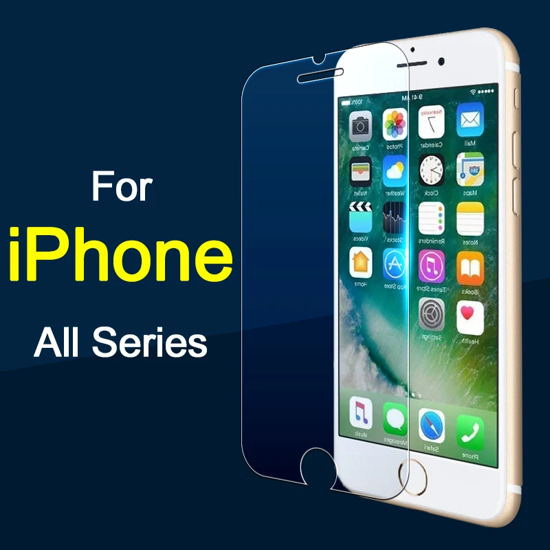

For iphone 8 plus glass protection protective on For iphone 7 plus 6 x tempered glas screen protector film i phone 8plus tremp