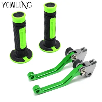 

For Kawasaki KX85 KX65 KX 80 2000 2001 2002 2003 2004 2005 2006 2007 2008 hand grip Dirt Bike Pivot Brake Clutch Levers