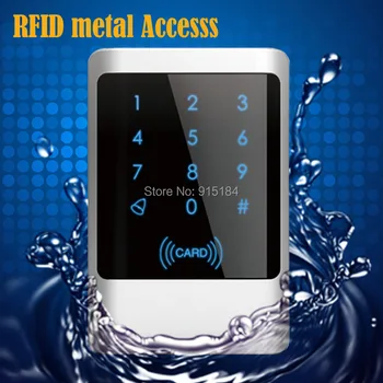 

Free shipping Metal shell Waterdicht/touch digitale sleutel 125 KHZ Rfid-lezer & Toetsenbord Deur Toegangscontrole +10pcs tag