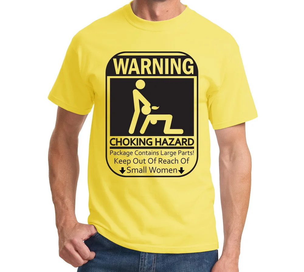warning choking hazard mens t shirt funny rude humor sexual bj more choking hazard size